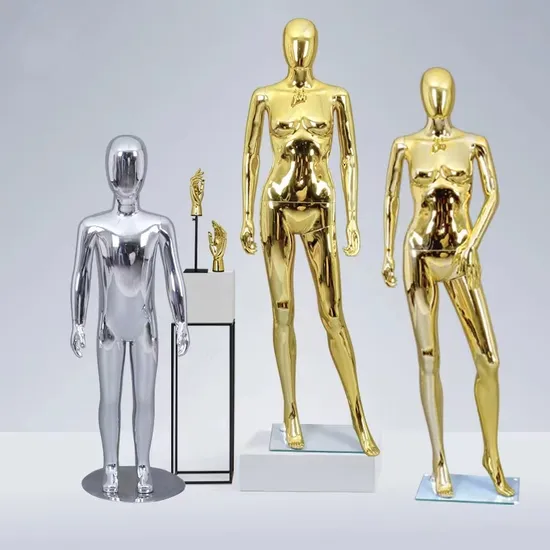 Fashion Display Standing Abstract Head Adult Mannequin Female Dummy for Window Decoration 