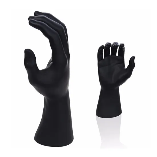 Gloves Display Magnetic Plastic Black Mannequin Hands for Sale 