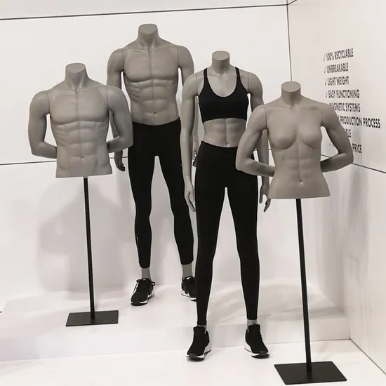 Customize Full Body Dummy Slim Man Adjustable Arms Set Window Display Fiberglass Male Mannequin for Sale 