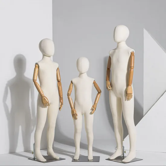 Clothing Store Dress Form Full Body Kids Mannequin with Wooden Arms 