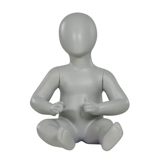 Lifelike Child Mannequin Sitting with Movable Arms Plus Size XXL 