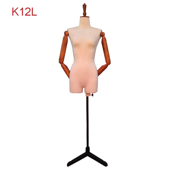 Wood Mannequin Plastic Hand Half Body Plastic Mannequins for Display Clothes 